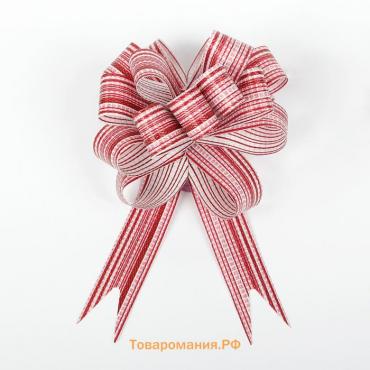 Бант - шар № 1.8 «Тонкие полоски», цвет кофейный