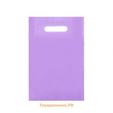Пакет полиэтиленовый с вырубной ручкой, Фиолетовый 20-30 См, 30 мкм