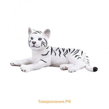 Фигурка Konik «Белый тигрёнок (лежащий)»