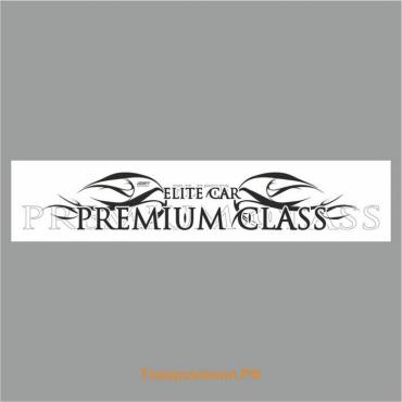 Полоса на лобовое стекло "PREMIUM CLASS", белая, 1600 х 170 мм