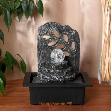 Фонтан настольный «Юст», 23×17.5×27 см, с подсветкой