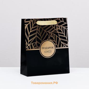 Пакет ламинированный вертикальный «Подарок», 21×25×8 см