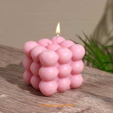 Свеча «Шарики 3 слоя», 6×6×6 см, соевый воск, МИКС